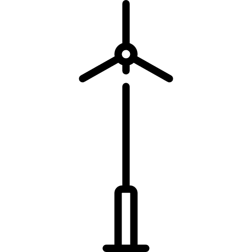 Windmill mill ecological eolic energy icon