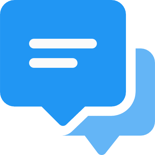 Chat speech bubble communications communication icon