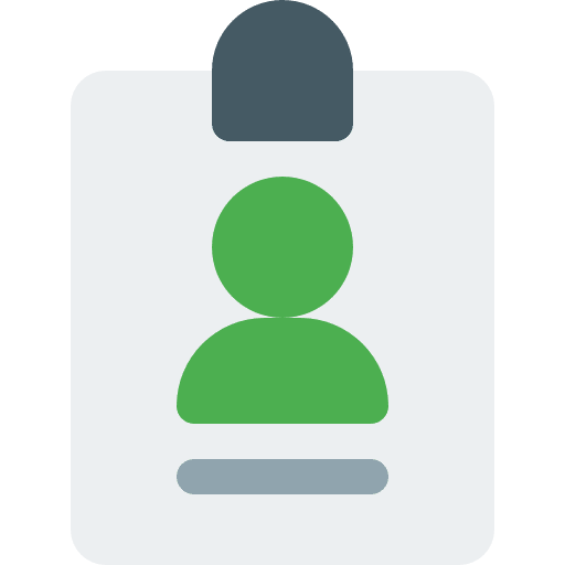 Id card intern identity business icon