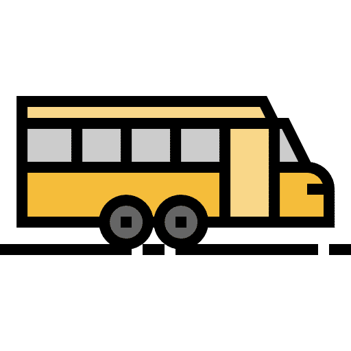 Bus public transport automobile transport icon