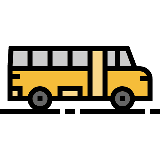 Bus public transport transportation transport icon