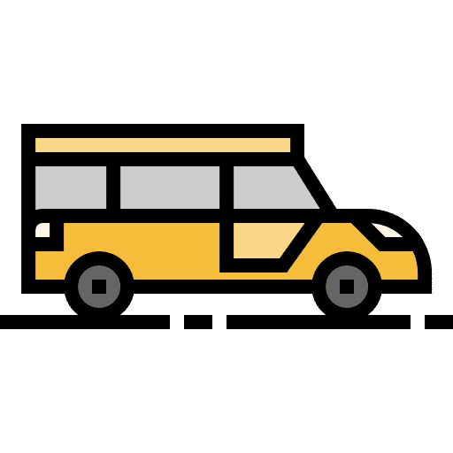 Minibus automobile public transport transport icon