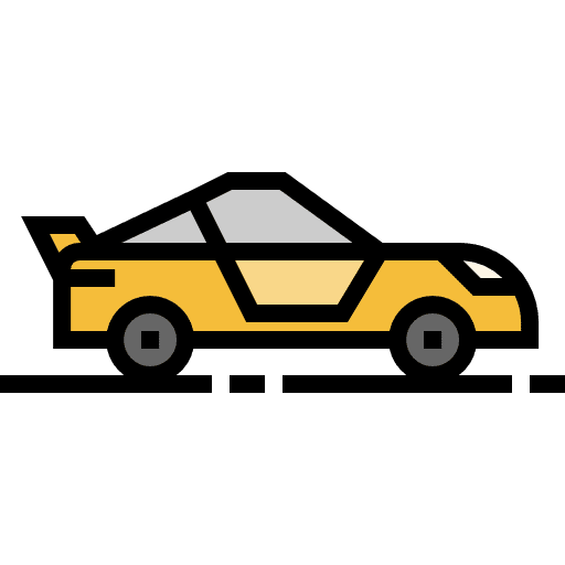 Car transport transportation sportive icon