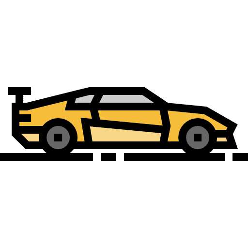 Car transport vehicle sportive icon