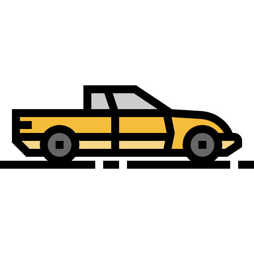 Car transportation pick up vehicle icon