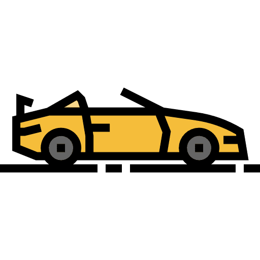 Car transportation transport convertible icon