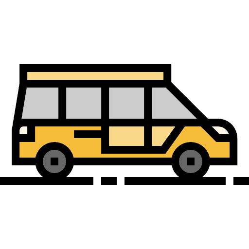 Minibus minibus transportation public transport icon
