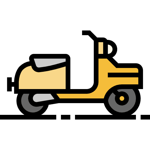 Vespa transportation motorcycle vespa icon