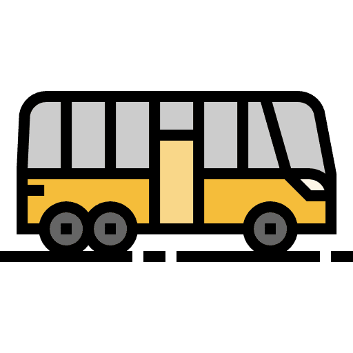 Bus school bus public transport vehicle icon