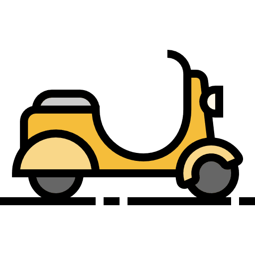 Vespa scooter vespa transport icon