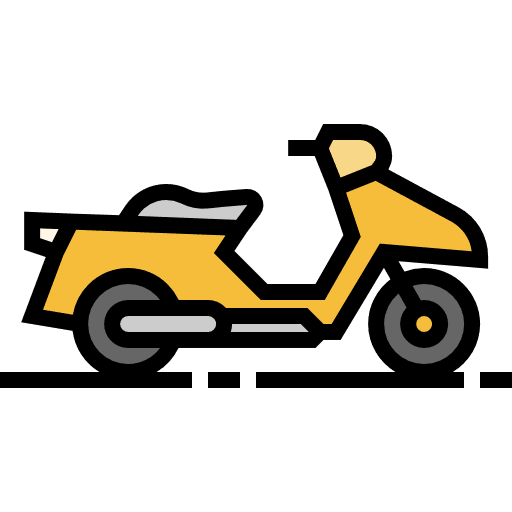 Vespa transportation transport motorcycle icon