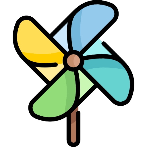 Windmill windmill toy ecology and environment icon
