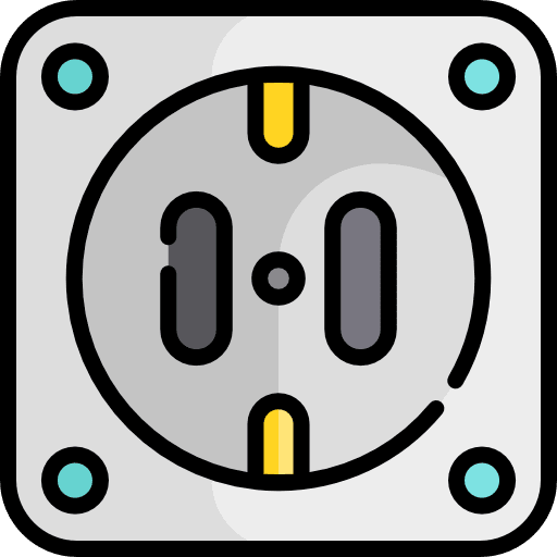 Socket electric plugin electrical icon