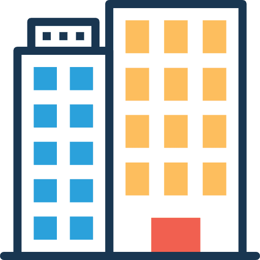 Appartments architecture and city condo appartment icon