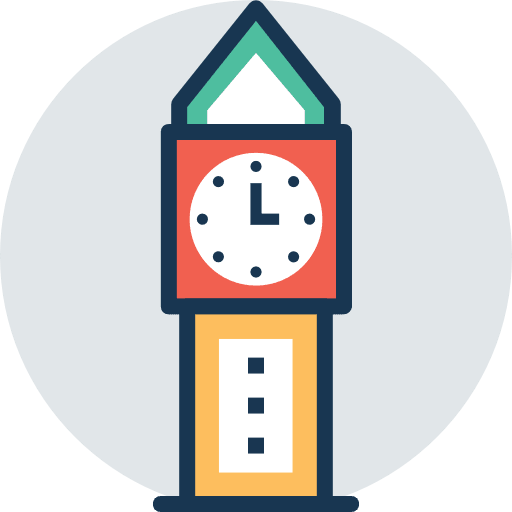 Big ben clock architecture and city big ben icon