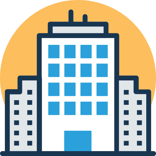 Buildings town building architecture and city icon