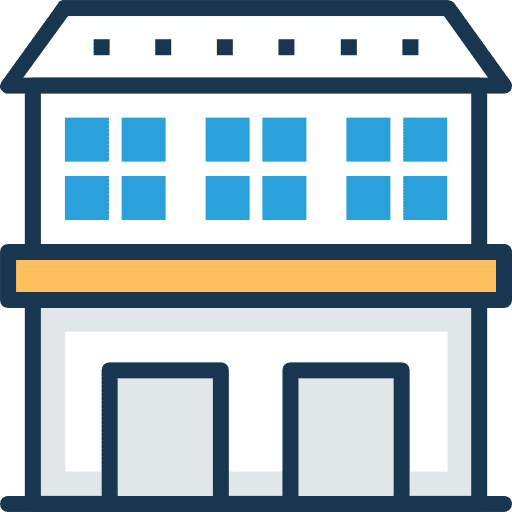 Building town office block building icon