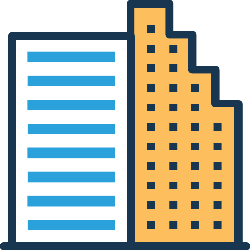 Building architecture and city urban town icon