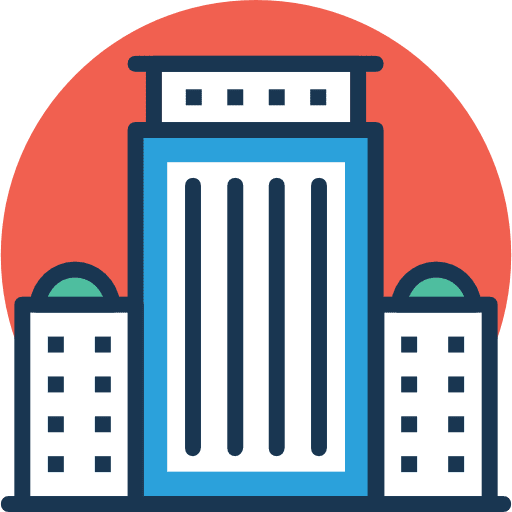 Building town architectonic office icon