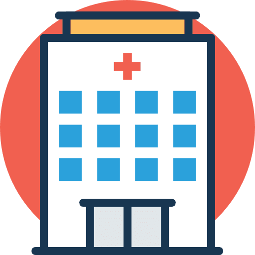 Hospital medical architectonic healthcare and medical icon