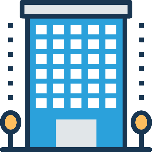 Building architecture and city urban town icon