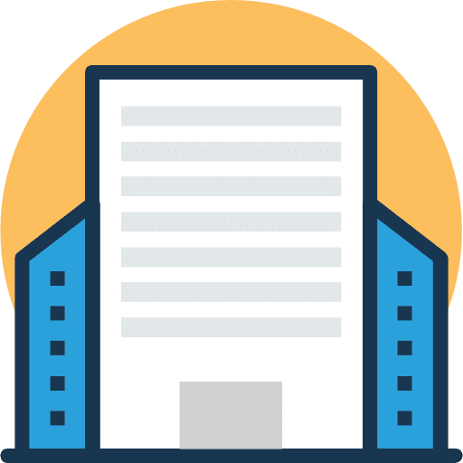 Building architectonic office block building icon