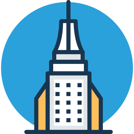 Building architecture and city buildings urban icon