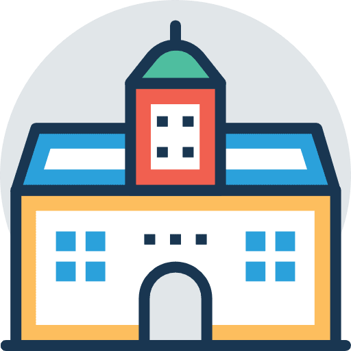 City hall architecture and city goverment capitol icon