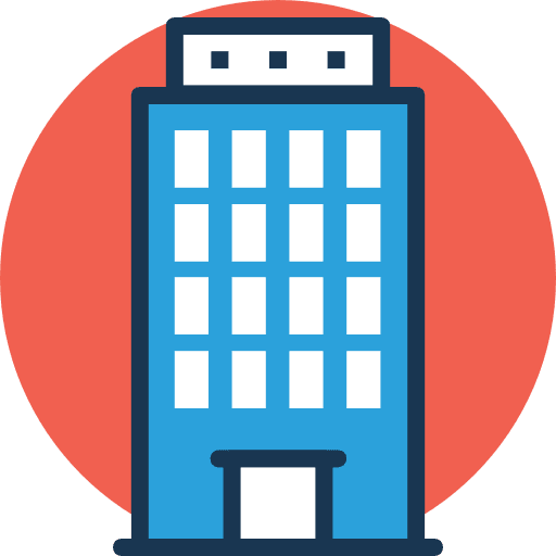 Hotel buildings hostel hotel icon