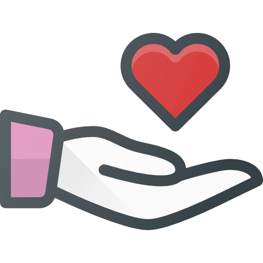 Give give love and romance heart icon