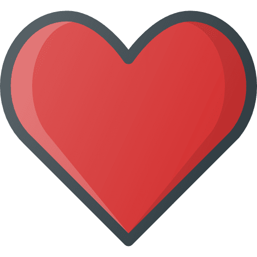 Heart love and romance loving heart icon