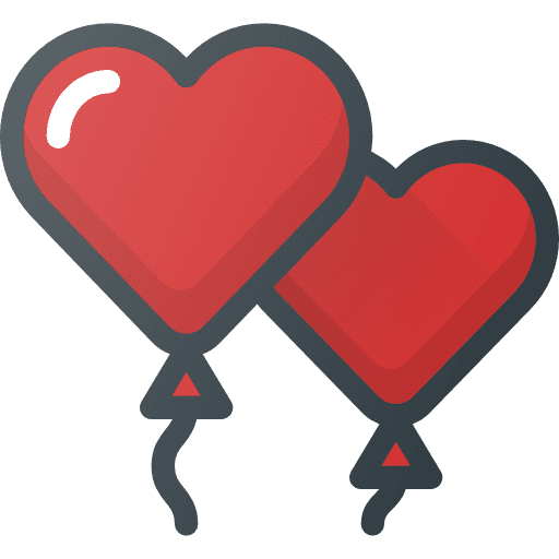 Heart balloon balloons heart shaped love and romance icon