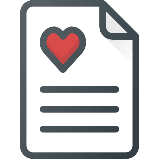 Love letter communications heart love icon