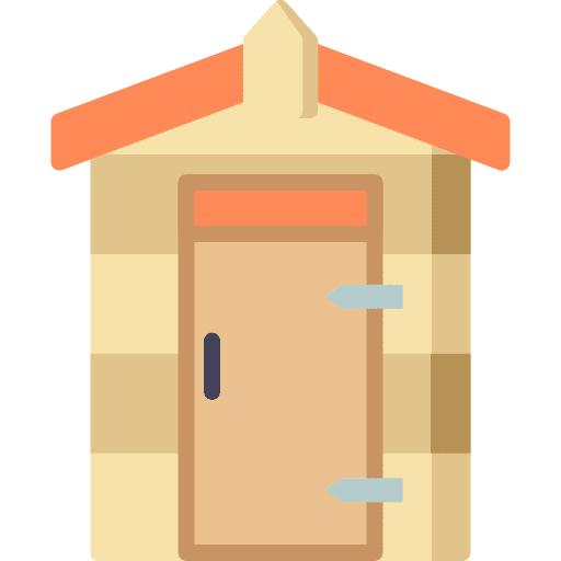 Garden shed yard garden icon