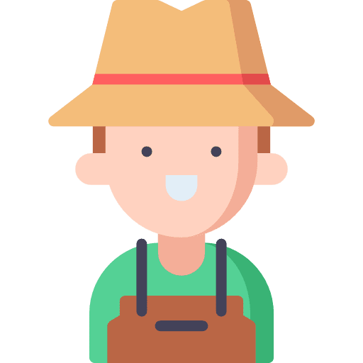 Gardener cultivator gardener professions and jobs icon