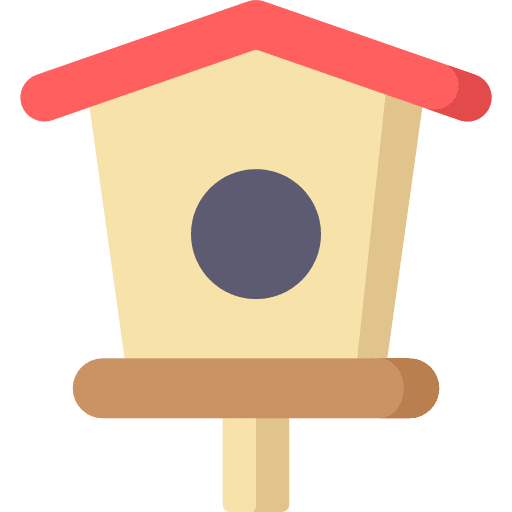 Bird bird house house yard icon