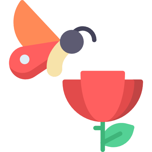 Butterfly insect farming and gardening animals icon