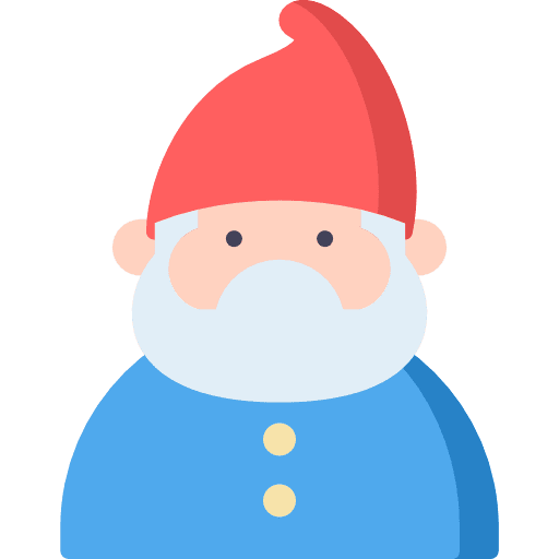 Gnome character fairy tale people icon