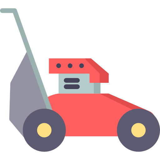 Lawn mower yard lawn mower farming and gardening icon