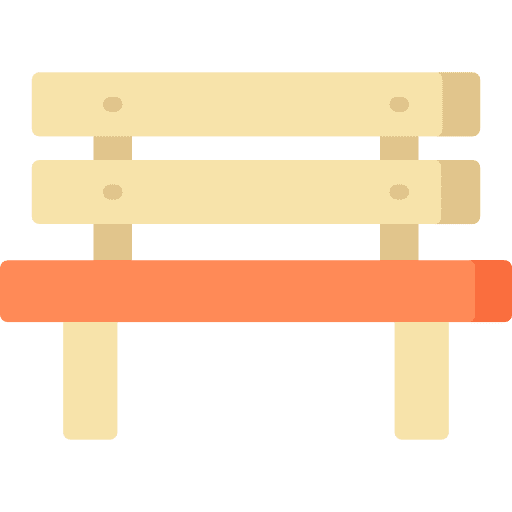 Bench garden holidays bench icon