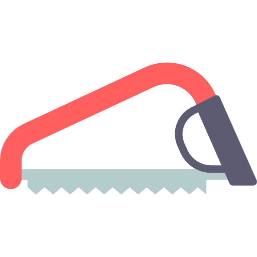 Saw repair construction and tools construction icon