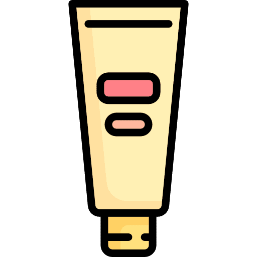Cream make up bottle sun block icon