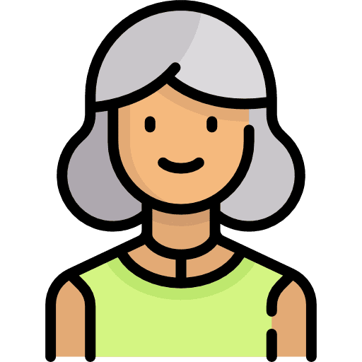 Grandmother avatar mothers day old woman icon