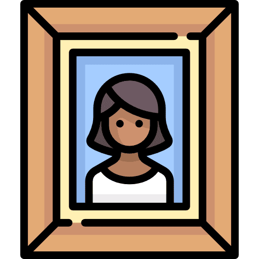 Portrait art painting portrait icon