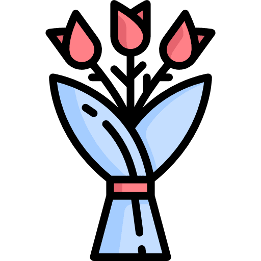 Bouquet botanical blossom bouquet icon