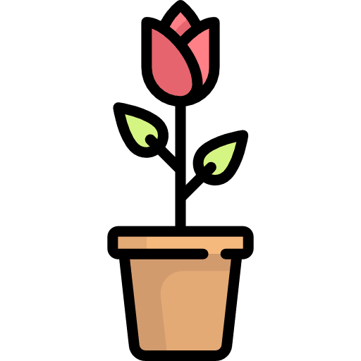 Flower mom botanic gardening icon