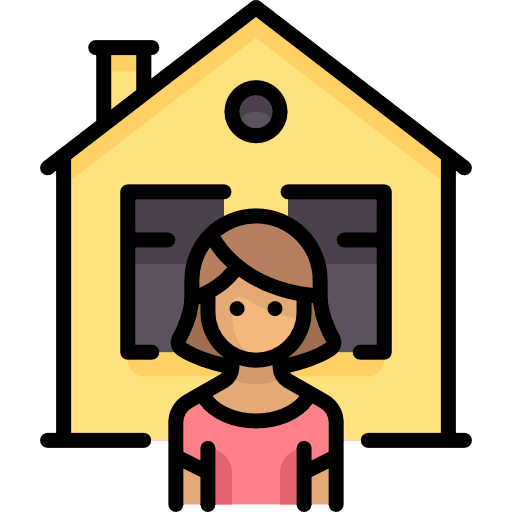 House architecture and city property mothers day icon