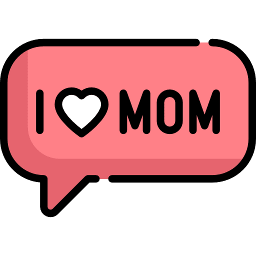 Mom mothers day greeting card mother icon
