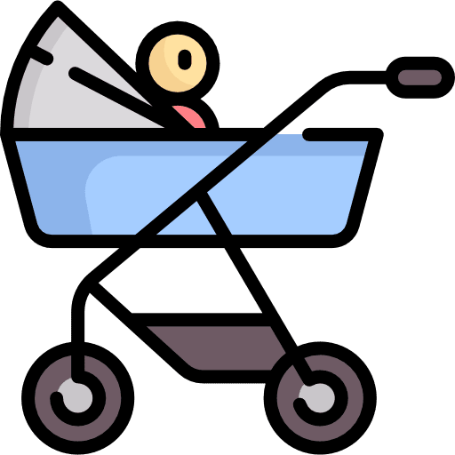 Baby carriage baby crib baby carriage icon