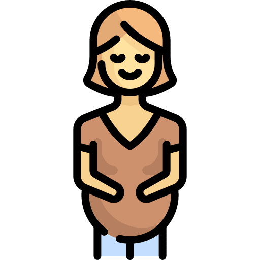 Pregnant mothers day kid and baby babies icon